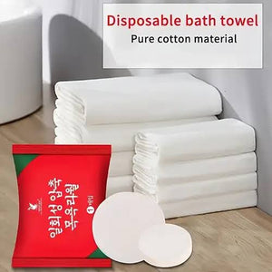 1 Pcs Of Compressed Bath Towels Disposable Face Towels Large Magical Towel Portable Travel Strong Water Absorption Large Travel Hotel Towels