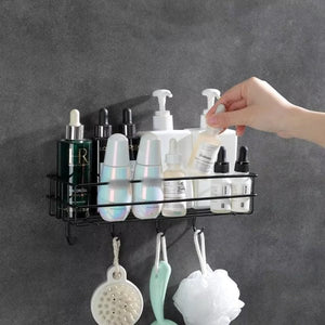 2 in 1 wall mounted bathroom rack