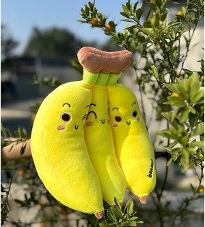 Baby Banana Bunch Stuff Plush Fruit Toy Pillow For Girls Boys – 25cm