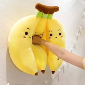 Baby Banana Bunch Stuff Plush Fruit Toy Pillow For Girls Boys – 25cm