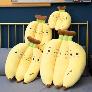 Baby Banana Bunch Stuff Plush Fruit Toy Pillow For Girls Boys – 25cm