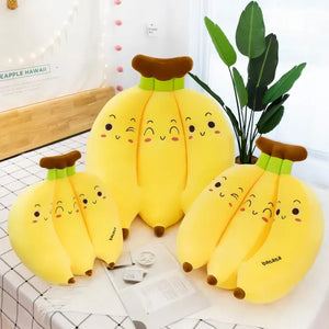 Baby Banana Bunch Stuff Plush Fruit Toy Pillow For Girls Boys – 25cm