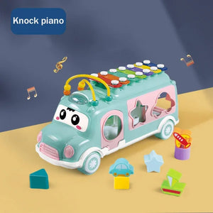 Baby Music Xylophone Bus Puzzle Set (random Color)