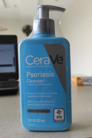 Cerave Psoriasis Cleanser 237 Ml | With Salicylic Acid For Dry Skin Itch Relief & Latic Acid For Exfoliation