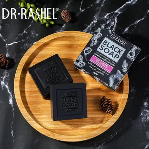 Dr.rashel Collagen & Charcoals Black Soap Oil Control Acne Tighten Pore Whitening Soap – 100g