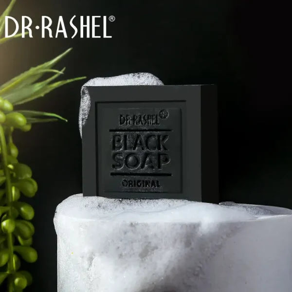 Dr.rashel Collagen & Charcoals Black Soap Oil Control Acne Tighten Pore Whitening Soap – 100g