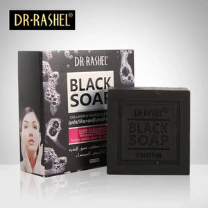 Dr.rashel Collagen & Charcoals Black Soap Oil Control Acne Tighten Pore Whitening Soap – 100g