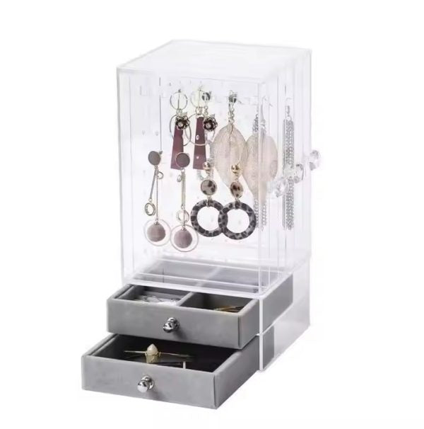 Jewelry Organizer Storage Boxes Acrylic Gift Box With Drawer