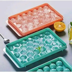 Mini Round Ice Cube Tray Plastic Diamond Moulds Ice Ball Random Color