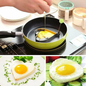 Pack Of 4 Egg Shaper Kitchen Tools Star, Heart, Round, Flower Shaped Stainless Steel – (random Color )