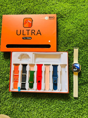 With Out Metal Strip Ultra Smart Watch Ultra 7 In 1 (random Color)