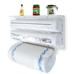 Wall Mount Tissue Paper Dispenser – Triple Paper Roll Dispenser Towel Holder