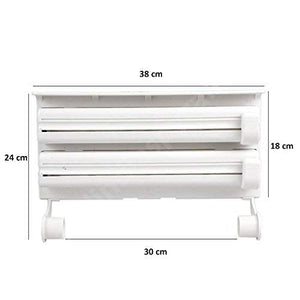 Wall Mount Tissue Paper Dispenser – Triple Paper Roll Dispenser Towel Holder